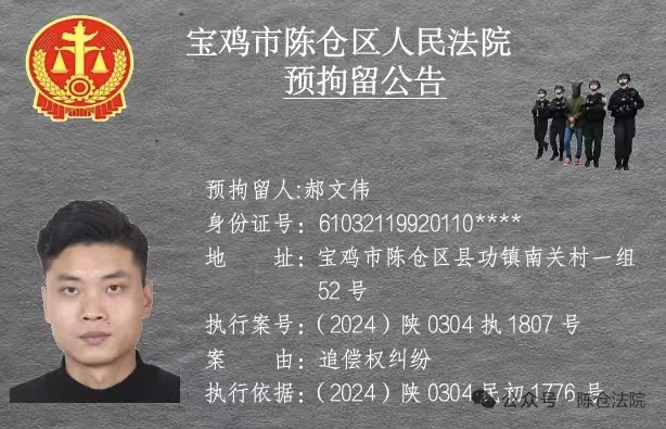 图片[12]-宝鸡市陈仓区人民法院预拘留公告
