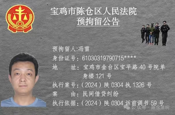 图片[10]-宝鸡市陈仓区人民法院预拘留公告